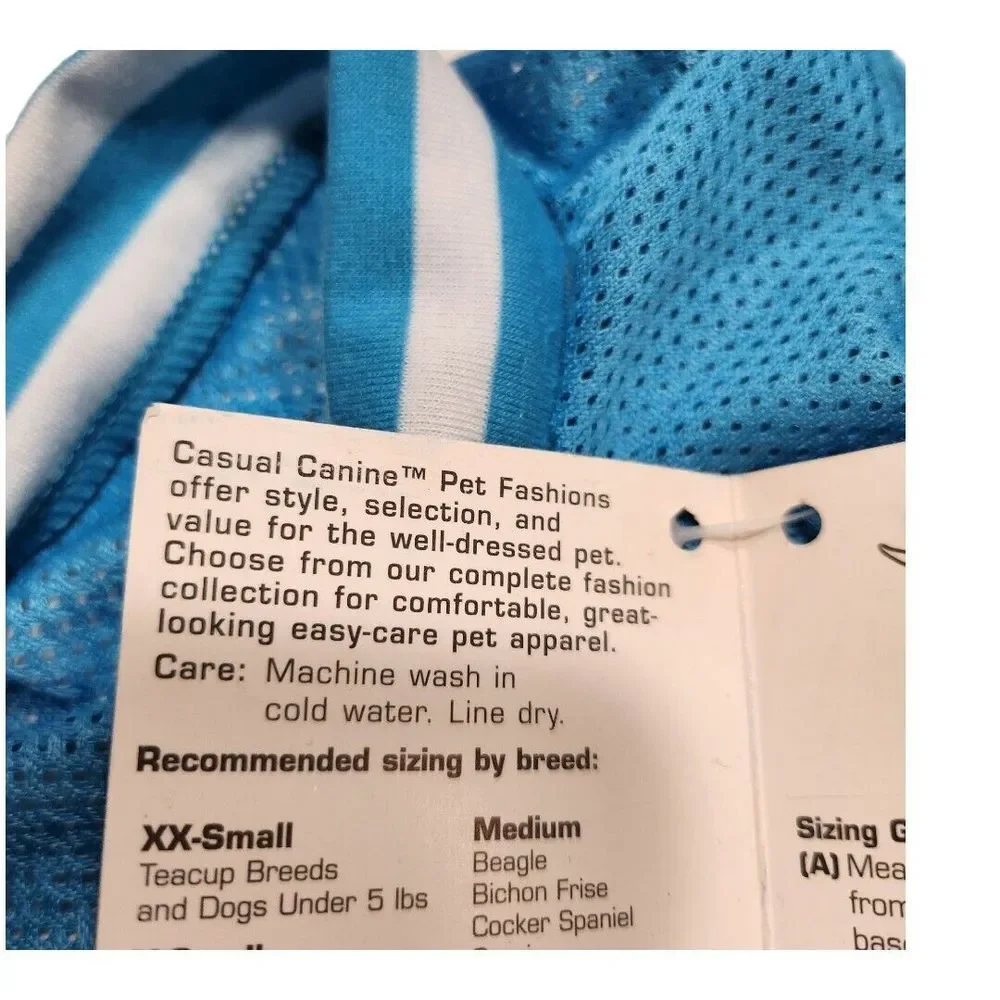 NWT Casual Canine Love to Run Dog Jersey Shirt Mesh Medium Pet‎
